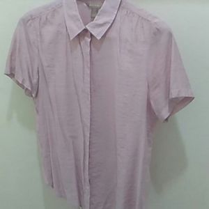 A casual button down short sleeve tee
